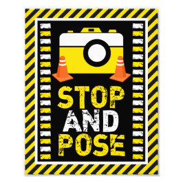 Bandskylt för konstruktionsfoto ・ 8 x 10 Skriv ut Fototryck