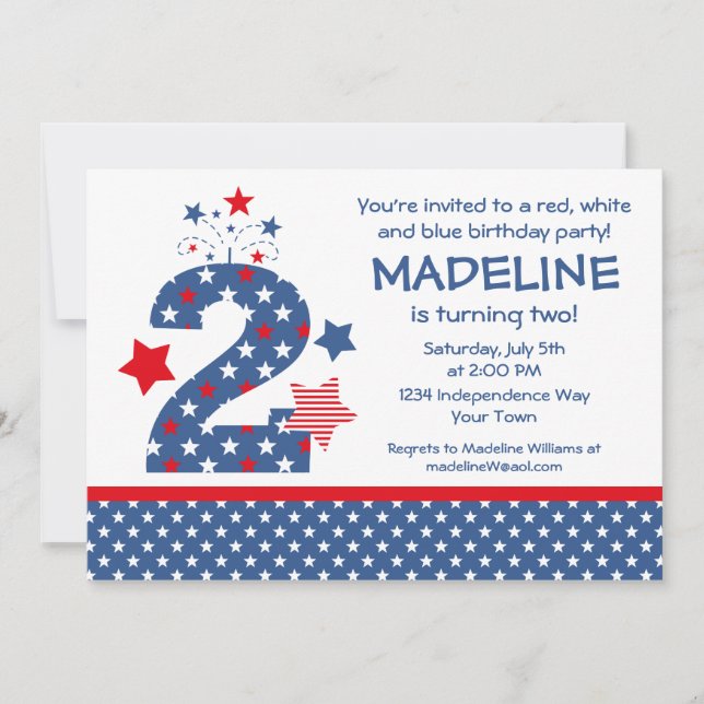 Bandspelare 2:a födelsedagen inbjudningar (Framsida)