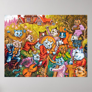 Bandspelarna, Louis Wain Poster