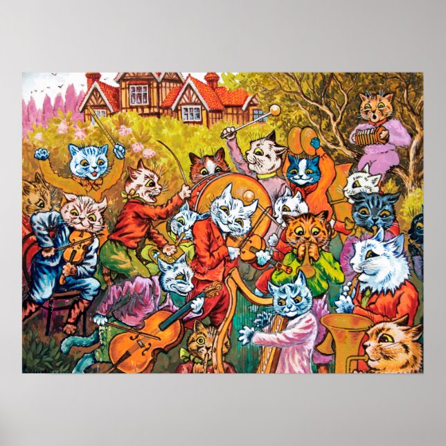 Bandspelarna, Louis Wain Poster (Framsidan)