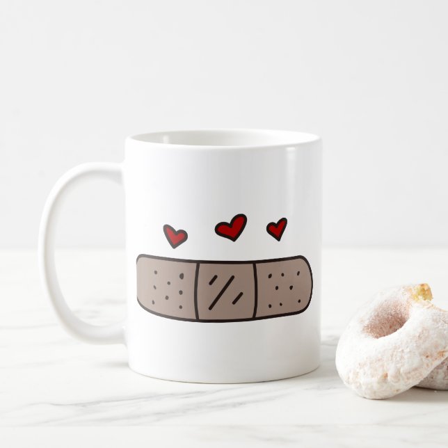 Bandstöd Kaffemugg (Med munk)