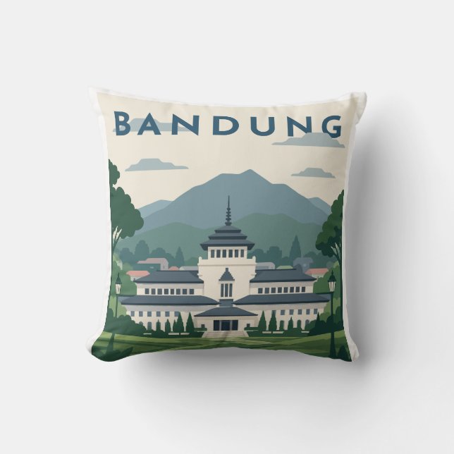 Bandung Indonesien Resa Poster  Kudde (Framsida)