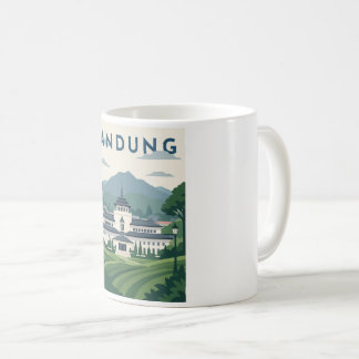Bandung Indonesien Resemålningaffisch Kaffemugg