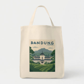 Bandung Indonesien Resemålningaffisch Tygkasse