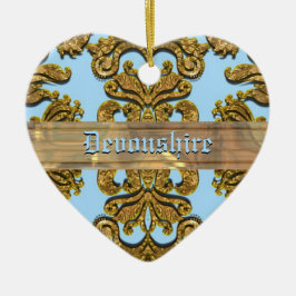 Bandwright Gigi Victoriandamast Julgransprydnad Keramik