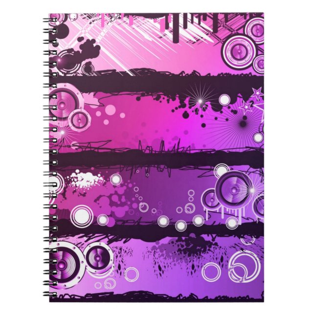 Baner 3 för Grungestilmusik Anteckningsbok (Framsidan)