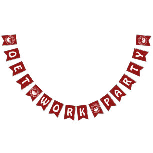 Baner för arbetspartyflagga vimplar