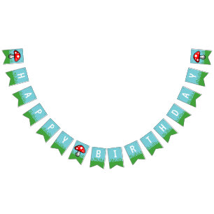 Baner för Bunting för PIXELchampinjonfödelsedag Vimplar