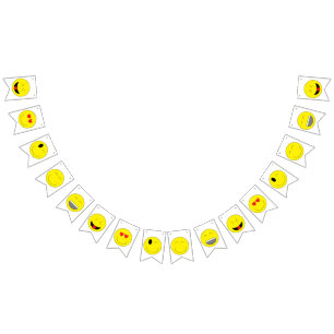 Baner för Emojis partyBunting Vimplar