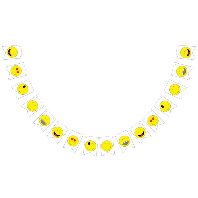 Baner för Emojis partyBunting Vimplar (Alla)