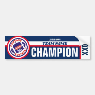 Baner för fantasifotbollmästare bildekal