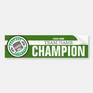 Baner för fantasifotbollmästare bildekal