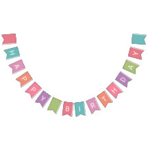 Baner "för grattis på födelsedagen" partybunting