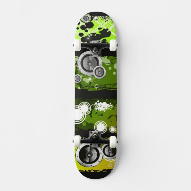 Baner för Grungestilmusik Skateboard Bräda 20,5 Cm (Framsida)