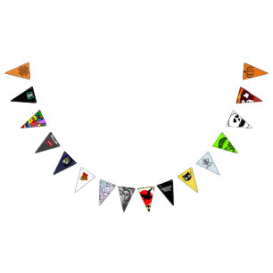Baner för HALLOWEEN DEKORATIONbunting Vimplar