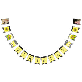 Baner för personligsolrosfödelsedagsfest vimplar