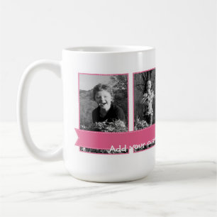 Baner för rosor för Personalizable fotomugg Kaffemugg