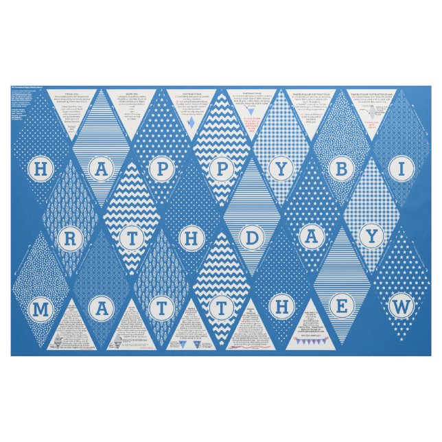 Baner för standert för DIY-grattis på Tyg (Yard)