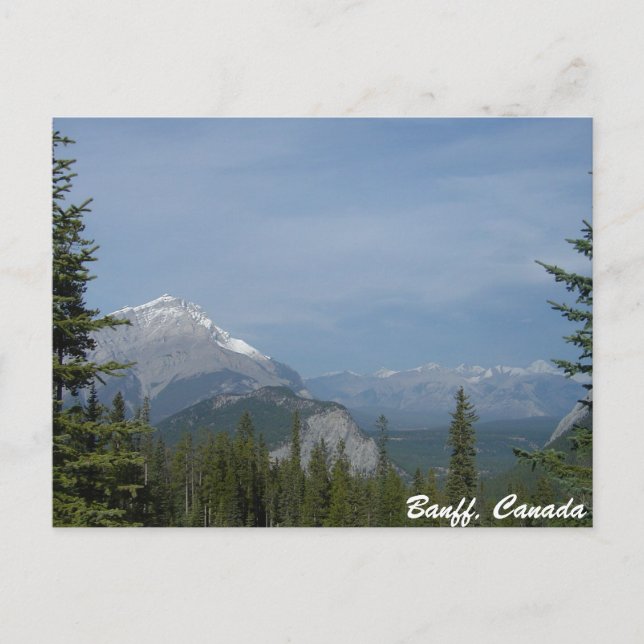 Banff Alberta Canada, Canadian National Park Vykort (Framsida)