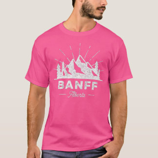 Banff Alberta Canada  Vintage Hiking Retro  Design T Shirt