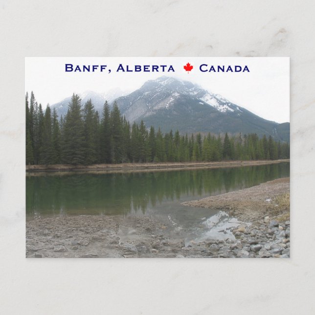 Banff Alberta Kanada Vykort (Framsida)