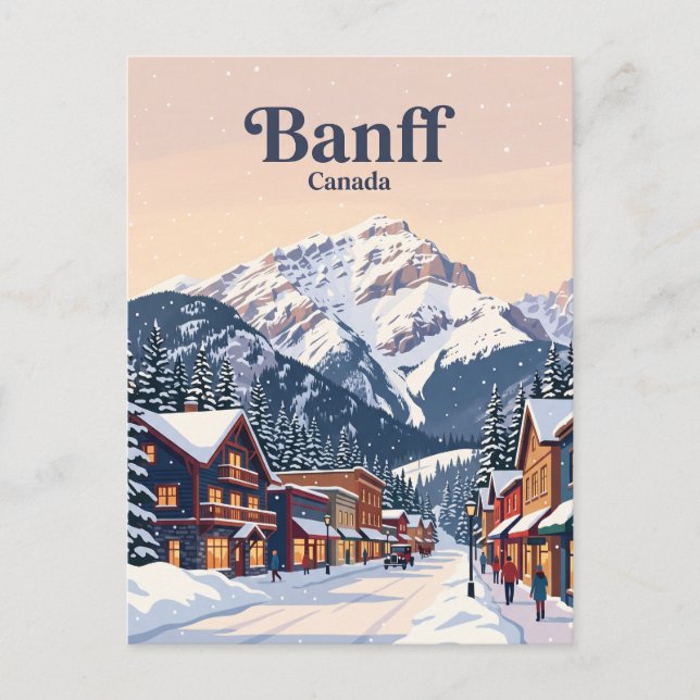 Banff Alberta, Kanada Vykort (Framsida)