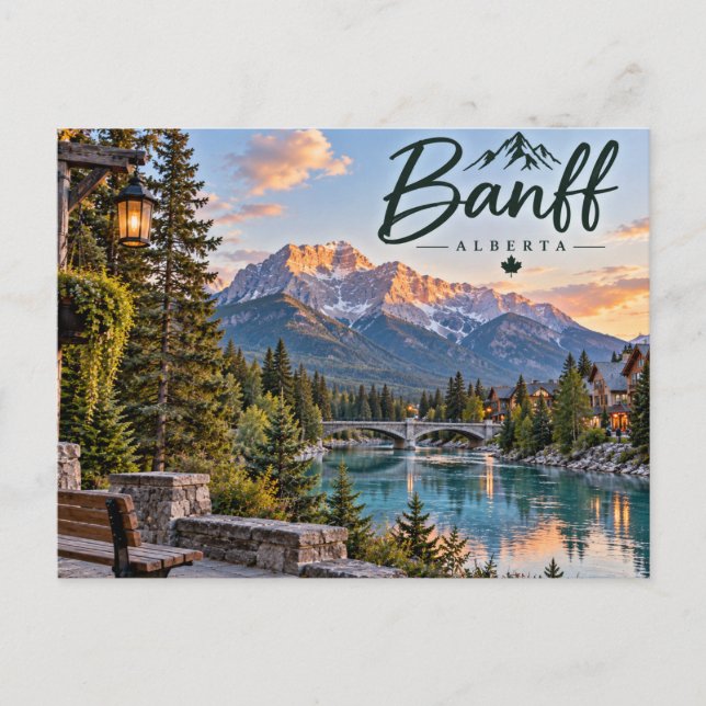 Banff, Alberta Vykort (Framsida)