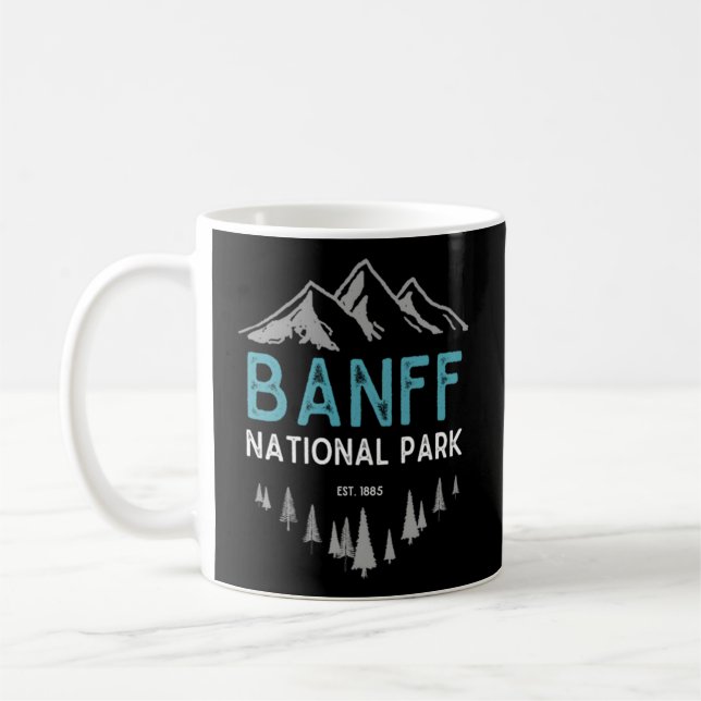 Banff Banff National Park Est 1885 Kanada Kaffemugg (Vänster)