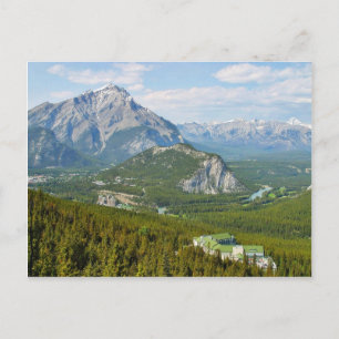 Banff Canada har sett från Sulfur Mountain Gondol Vykort