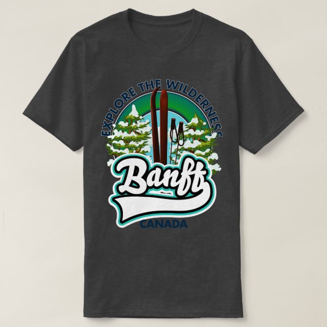 Banff Canada ski poster T Shirt (Design framsida)