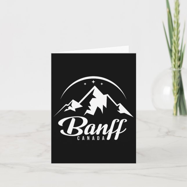 Banff Canada Ski Resort Skiing Snowboarding Kort (Framsida)