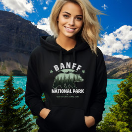 Banff Canada Souvenir – Wild Bear in Pine Forest T Shirt