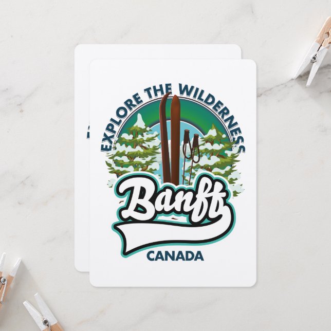 banff canada till ski logotyp (Fram/Back In Situ)