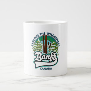 banff canada till ski logotyp jumbo mugg