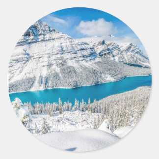 Banff, Canada Tote Bag Runt Klistermärke