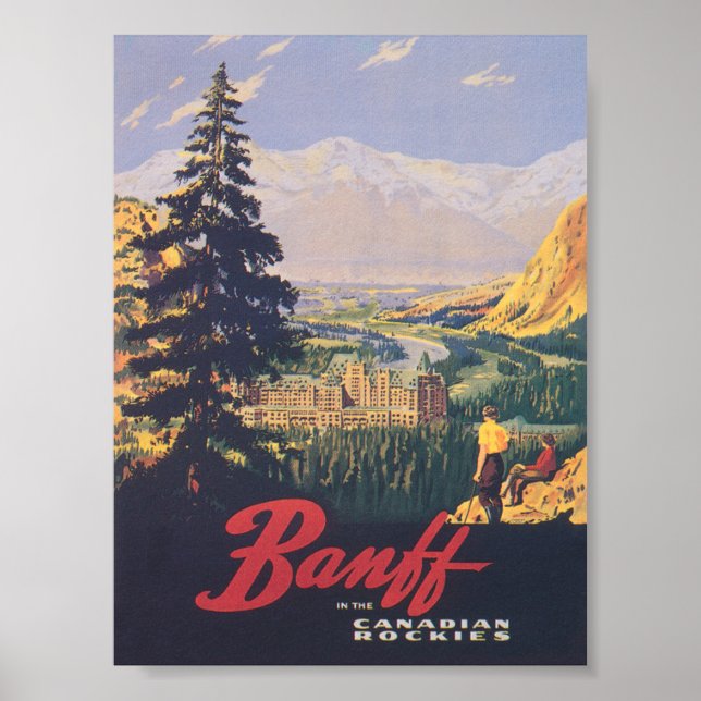 Banff Canada Vintage resor Poster (Framsidan)