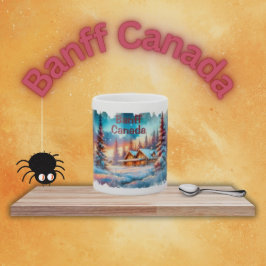 Banff Canada Watercolor Sketch | Kaffemugg