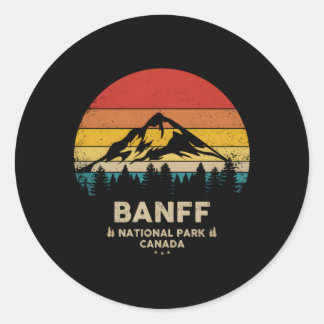 Banff Canadian National Park Runt Klistermärke
