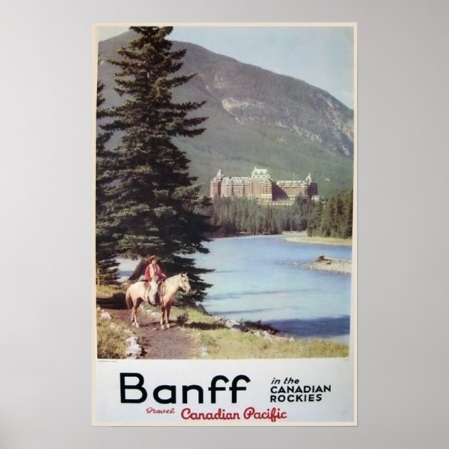 Banff Canadian Rockies Vintage resor Poster (Framsidan)