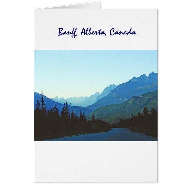 Banff Jasper Blue Hälsningskort (Framsidan)