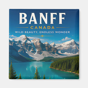 🏔️ Banff Kanada Bergsjön Hem Inredning 🍁 Magnet