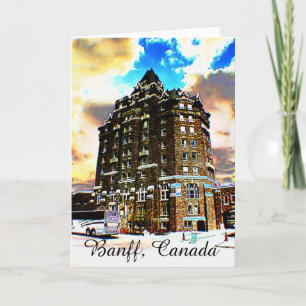 Banff Kanada, hälsningkort Kort