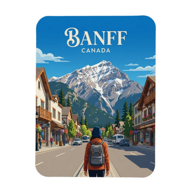 BANFF KANADA MAGNET (Vertikal)