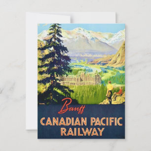 Banff Kanada Vintage vykort