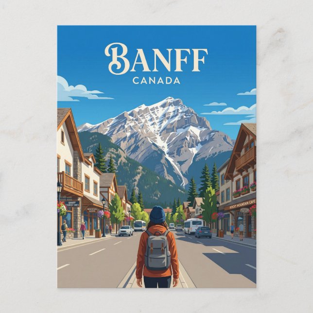 BANFF KANADA VYKORT (Framsida)