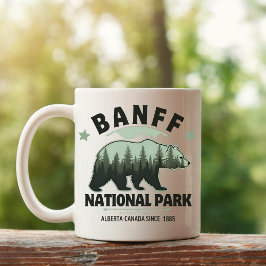 Banff National Park Adventure – Watercolor Bear Kaffemugg