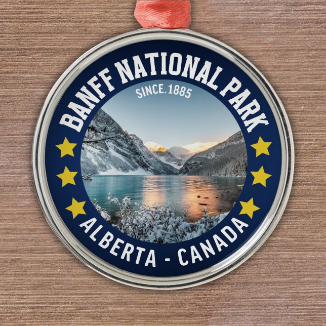 Banff National Park Alberta Canada Julgransprydnad Metall (Skapare uppladdad)
