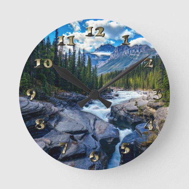 Banff National Park Alberta Kanada Rund Klocka (Framsida)