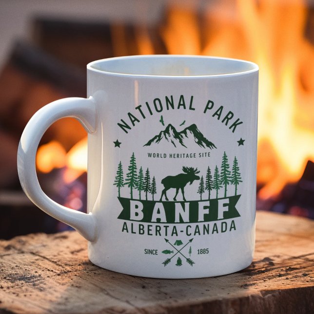 Banff National Park Beautiful Landscape Kaffemugg (Skapare uppladdad)