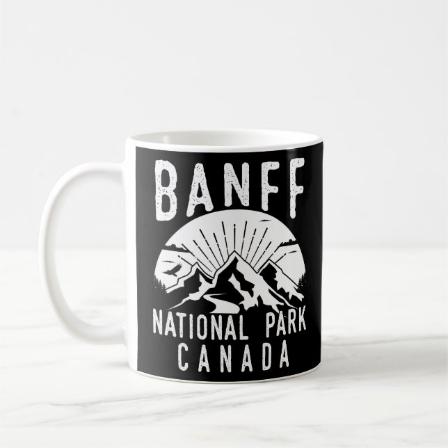 Banff National Park Canada Mountain Hiker Kaffemugg (Vänster)